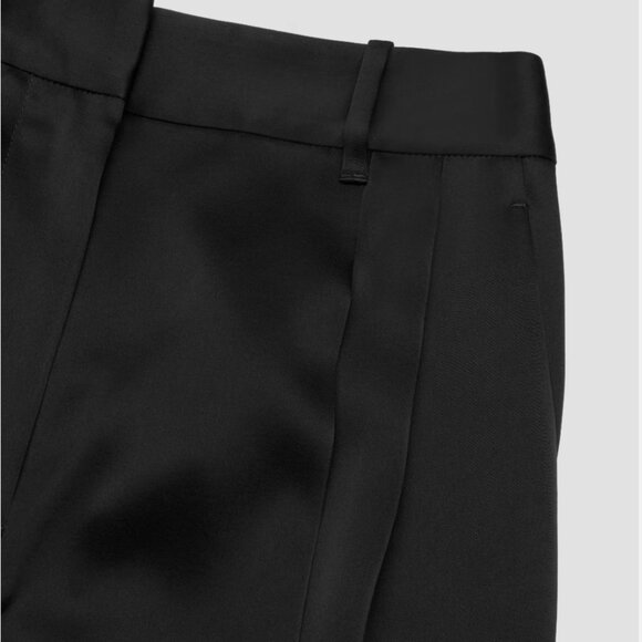 NWOT - Aritzia - Babaton Effortless Pant, Color Black, Size 2, Material Satin - Picture 6 of 9